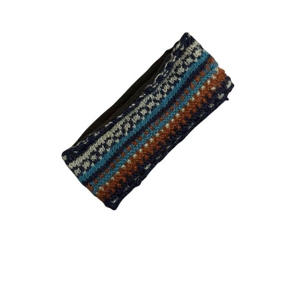 Rising Tide - Nordic Pattern Wool Earwarmer Headband Multicolor - Picture 1 of 7